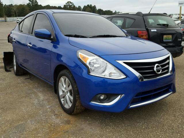 3N1CN7AP2FL892124 - 2015 NISSAN VERSA S BLUE photo 1