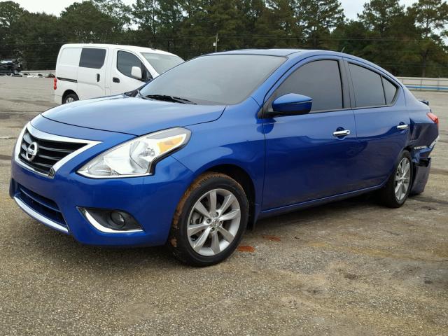 3N1CN7AP2FL892124 - 2015 NISSAN VERSA S BLUE photo 2