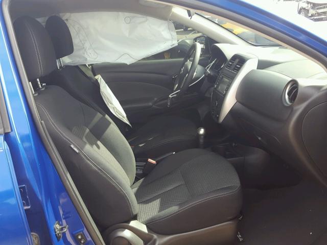 3N1CN7AP2FL892124 - 2015 NISSAN VERSA S BLUE photo 5