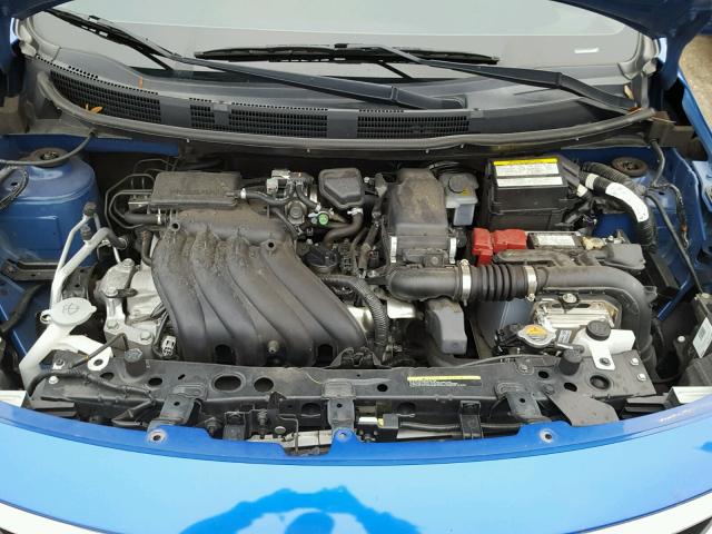 3N1CN7AP2FL892124 - 2015 NISSAN VERSA S BLUE photo 7