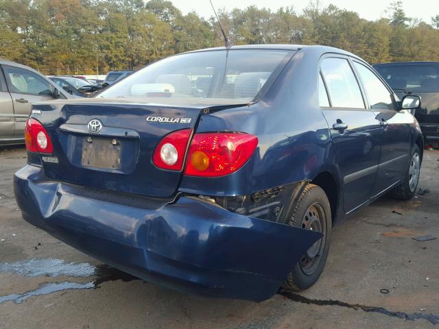 1NXBR32E53Z154673 - 2003 TOYOTA COROLLA CE BLUE photo 4