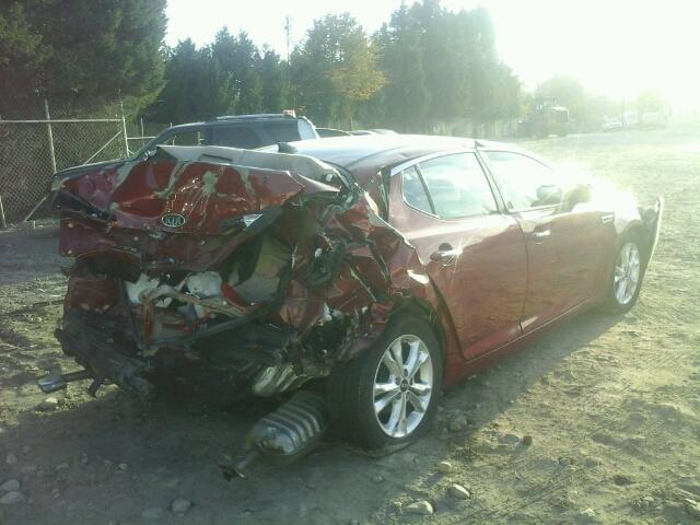 KNAGN4A7XB5176138 - 2011 KIA OPTIMA EX RED photo 4