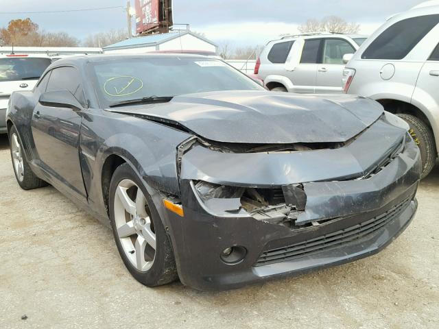 2G1FF1E30F9303224 - 2015 CHEVROLET CAMARO LT GRAY photo 1