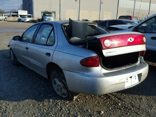 1G1JC52F147370972 - 2004 CHEVROLET CAVALIER SILVER photo 3