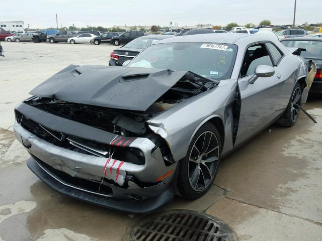 2C3CDZFJ1FH720390 - 2015 DODGE CHALLENGER SILVER photo 2