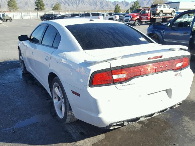 2C3CDXCT0EH230449 - 2014 DODGE CHARGER R/ WHITE photo 3