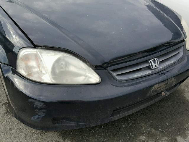 1HGEJ6224YL055440 - 2000 HONDA CIVIC DX BLACK photo 9