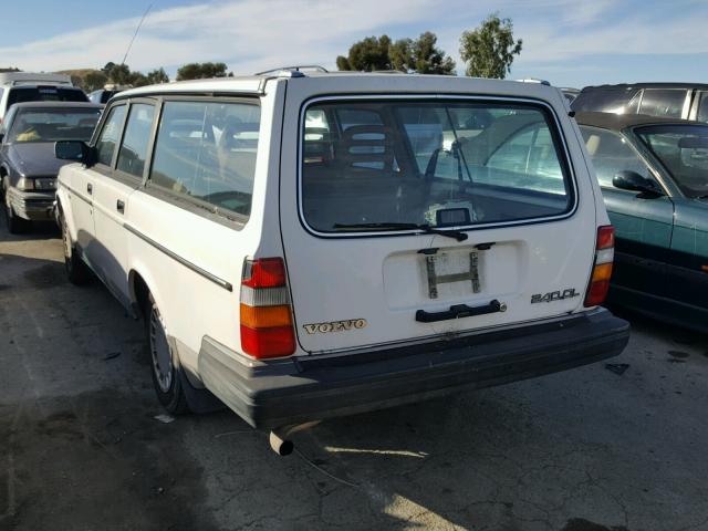 YV1AX8857K1815138 - 1989 VOLVO 245 DL WHITE photo 3