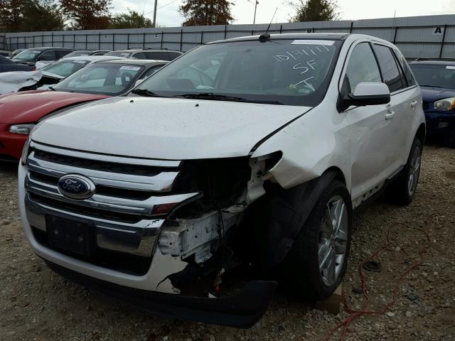 2FMDK4KC8CBA63100 - 2012 FORD EDGE LIMIT WHITE photo 2