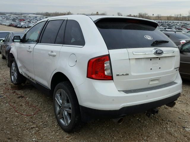 2FMDK4KC8CBA63100 - 2012 FORD EDGE LIMIT WHITE photo 3