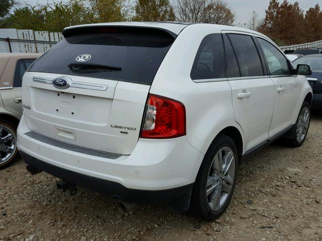 2FMDK4KC8CBA63100 - 2012 FORD EDGE LIMIT WHITE photo 4