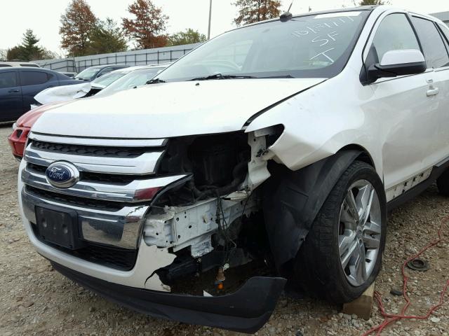 2FMDK4KC8CBA63100 - 2012 FORD EDGE LIMIT WHITE photo 9