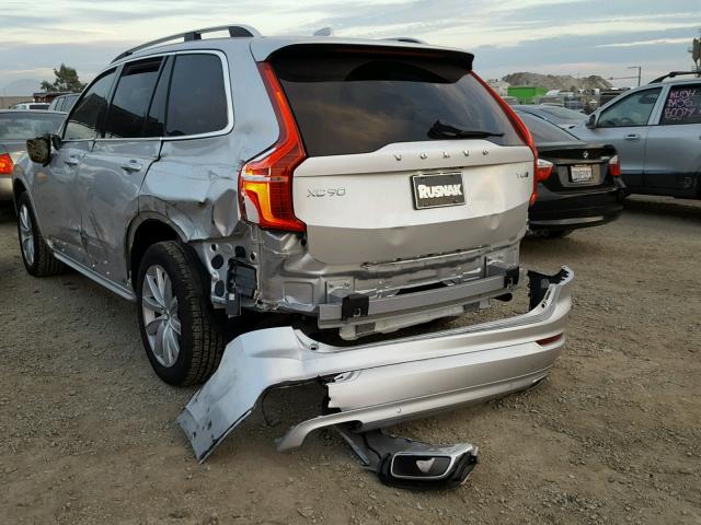 YV4A22PK7J1205972 - 2018 VOLVO XC90 T6 SILVER photo 3