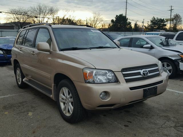 JTEEW21A960010246 - 2006 TOYOTA HIGHLANDER TAN photo 1