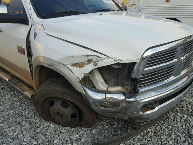 3D73Y4HL1AG162170 - 2010 DODGE RAM 3500 WHITE photo 9