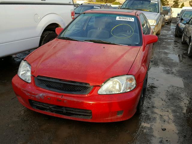 1HGEJ8243XL061595 - 1999 HONDA CIVIC EX RED photo 2
