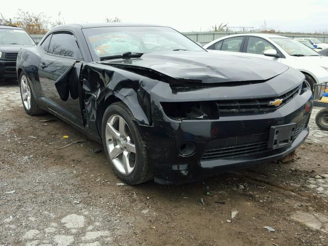 2G1FD1E34F9308853 - 2015 CHEVROLET CAMARO LT BLACK photo 1