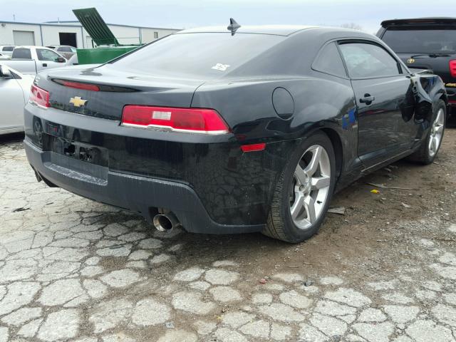 2G1FD1E34F9308853 - 2015 CHEVROLET CAMARO LT BLACK photo 4