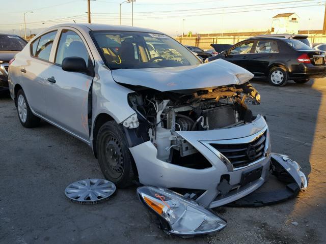 3N1CN7AP7FL809142 - 2015 NISSAN VERSA S SILVER photo 1