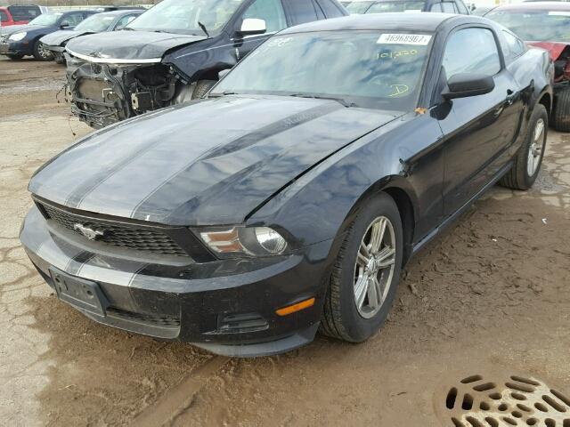 1ZVBP8AM0C5239377 - 2012 FORD MUSTANG BLACK photo 2