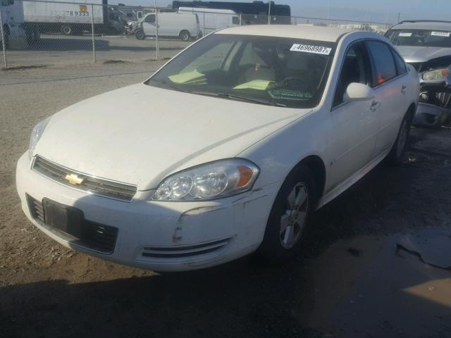 2G1WT57N291164232 - 2009 CHEVROLET IMPALA 1LT WHITE photo 2