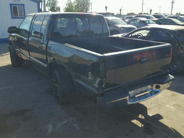 1GCDT13W12K112540 - 2002 CHEVROLET S TRUCK S1 BLACK photo 3