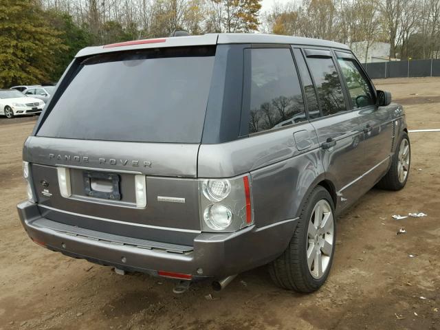 SALMF13488A271195 - 2008 LAND ROVER RANGE ROVE GRAY photo 4