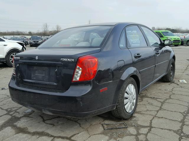 KL5JD56Z67K575672 - 2007 SUZUKI FORENZA BA BLACK photo 4