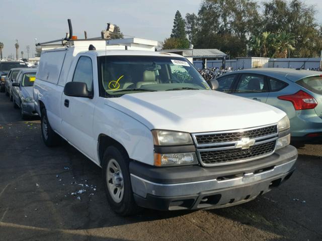 3GCEC14X56G252972 - 2006 CHEVROLET SILVERADO WHITE photo 1