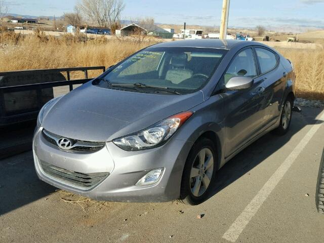 KMHDH4AE2DU741742 - 2013 HYUNDAI ELANTRA GL SILVER photo 2