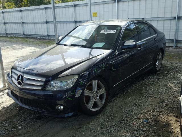 WDDGF54X48F087479 - 2008 MERCEDES-BENZ C 300 BLUE photo 2