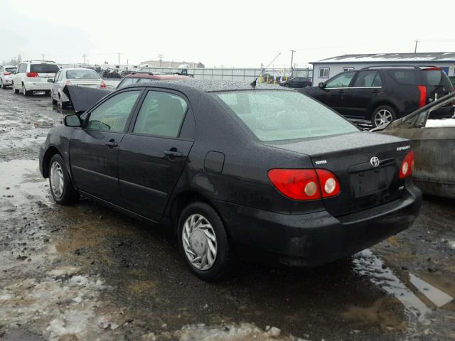 JTDBR32E170102653 - 2007 TOYOTA COROLLA CE BLACK photo 3