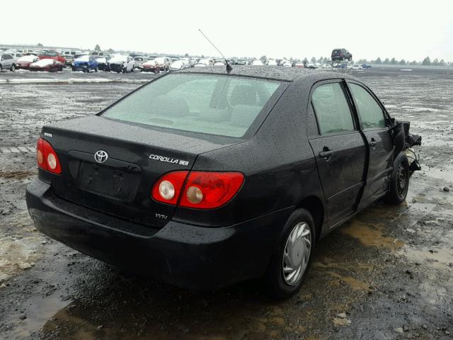 JTDBR32E170102653 - 2007 TOYOTA COROLLA CE BLACK photo 4