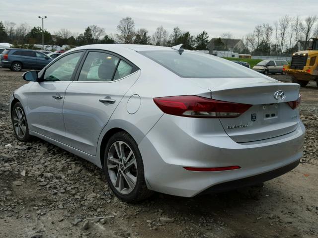 5NPD84LF8HH020366 - 2017 HYUNDAI ELANTRA SE SILVER photo 3