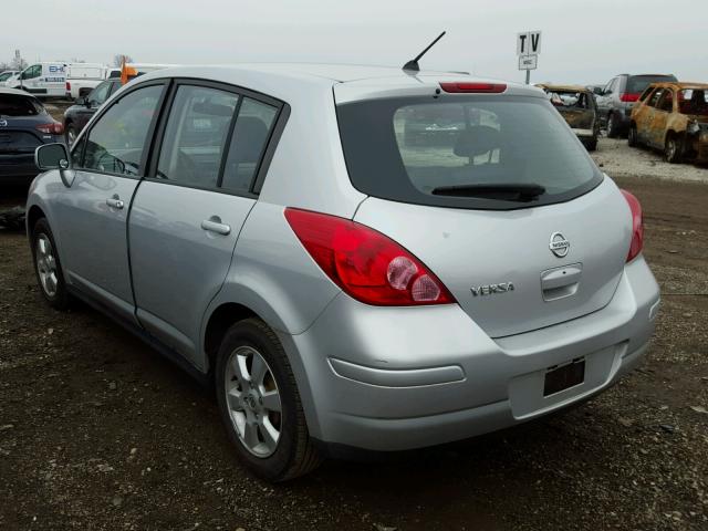 3N1BC13E97L353723 - 2007 NISSAN VERSA S SILVER photo 3