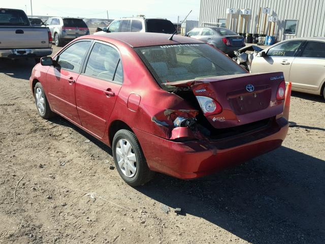 1NXBR30EX7Z796833 - 2007 TOYOTA COROLLA CE RED photo 3