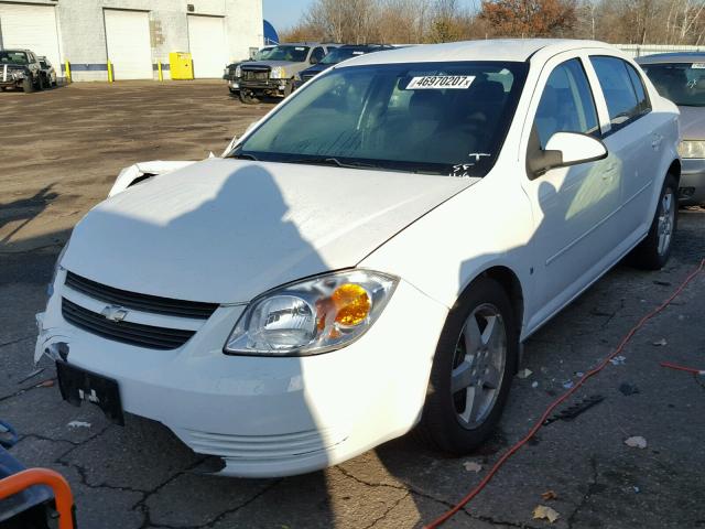 1G1AT58H897266009 - 2009 CHEVROLET COBALT LT WHITE photo 2