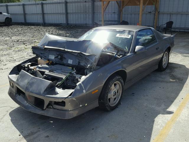 1G1FP23E0LL119820 - 1990 CHEVROLET CAMARO RS GRAY photo 2