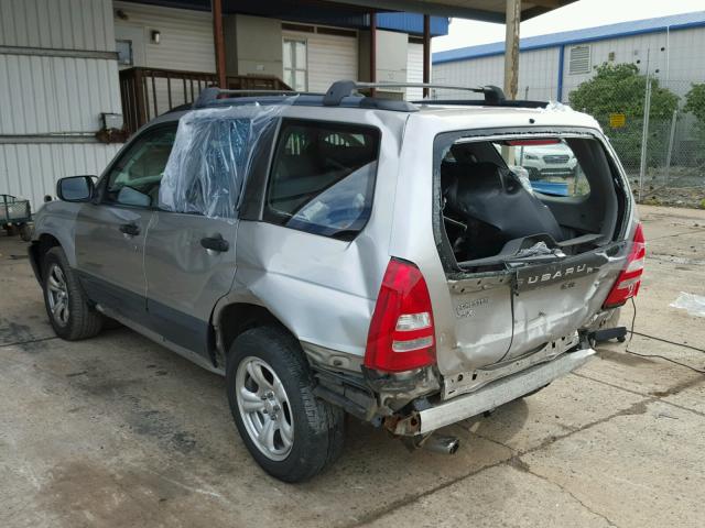 JF1SGB3685H722192 - 2005 SUBARU FORESTER 2 SILVER photo 3