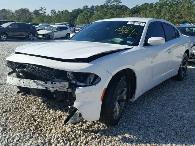 2C3CDXHG0FH901860 - 2015 DODGE CHARGER SX WHITE photo 2