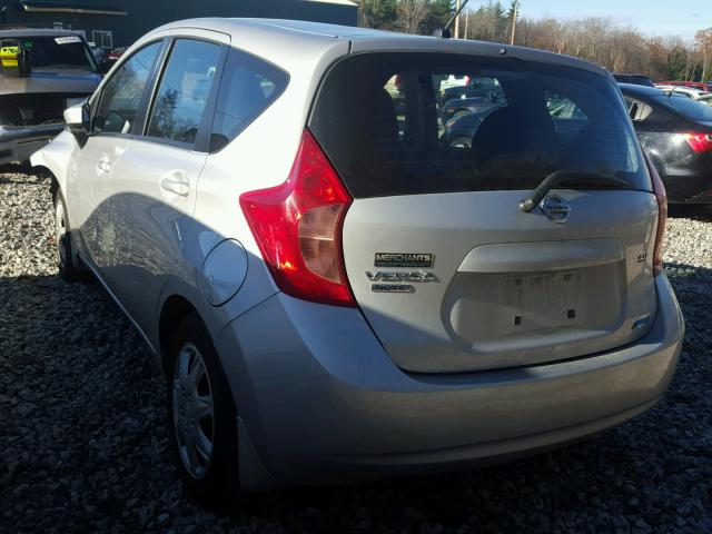 3N1CE2CP0FL444996 - 2015 NISSAN VERSA NOTE SILVER photo 3