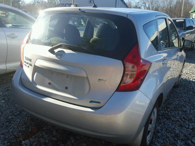 3N1CE2CP0FL444996 - 2015 NISSAN VERSA NOTE SILVER photo 4