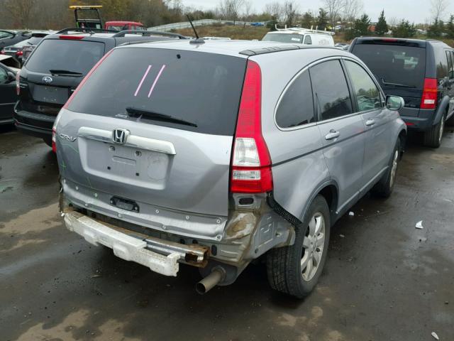 JHLRE48798C073737 - 2008 HONDA CR-V EXL GRAY photo 4