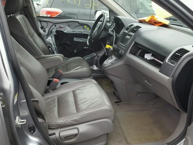 JHLRE48798C073737 - 2008 HONDA CR-V EXL GRAY photo 5