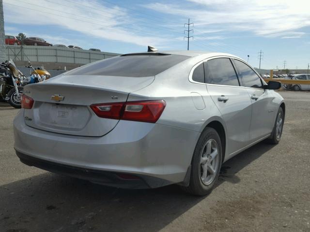 1G1ZB5ST5GF190948 - 2016 CHEVROLET MALIBU LS SILVER photo 4