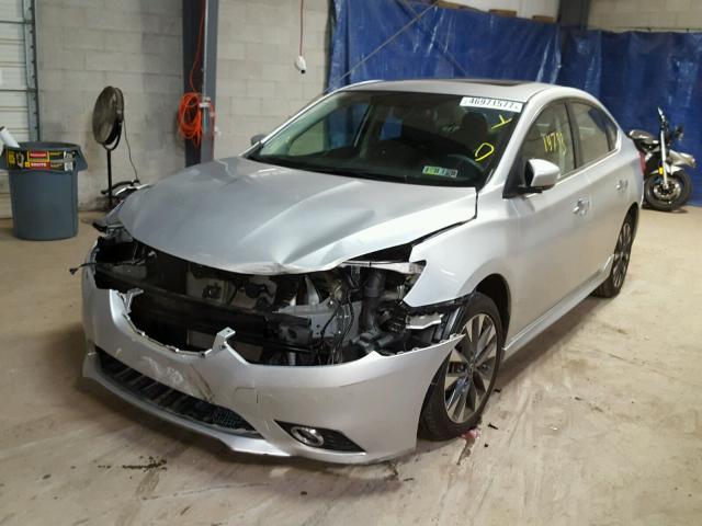 3N1AB7AP2GY223968 - 2016 NISSAN SENTRA S SILVER photo 2