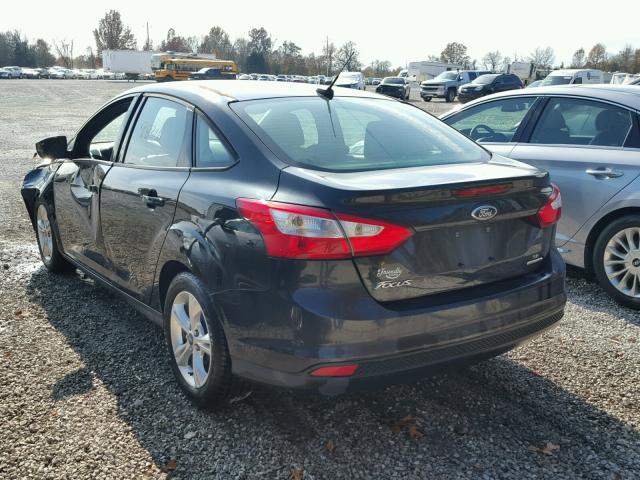 1FADP3F27EL158371 - 2014 FORD FOCUS SE BLACK photo 3