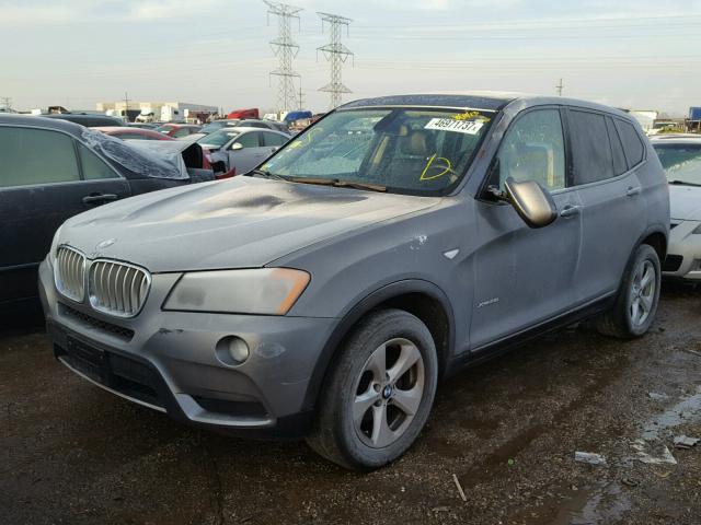 5UXWX5C57BL712418 - 2011 BMW X3 XDRIVE2 Szary zdjęcie 2