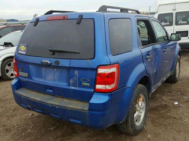 1FMCU9DG2BKA26650 - 2011 FORD ESCAPE XLT BLUE photo 4