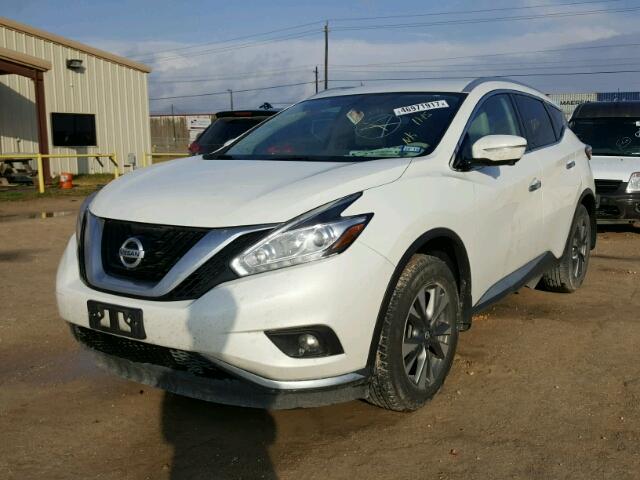 5N1AZ2MG7FN256091 - 2015 NISSAN MURANO S WHITE photo 2